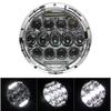 Chelhead 7 tommers frontlykt motorsykkel LED frontlys med DRL Hi/Lo lyskaster hvit rund 75W