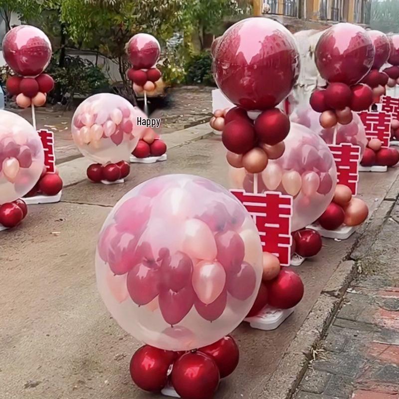 Miracle Star 36" Transparent Latex Balloon for Birthday, Party, Wedding Decor