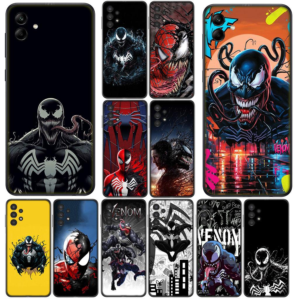Cover Venom Marvel Spider Man for Samsung Galaxy Note 20 Ultra 10 8 9 S10 Plus Lite S8 A70 A24 A25 S10E A21S A37 A57 A55 A7 Case