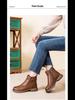 2024 Women's Winter Leather Short Boots: Warm, Non-Slip, Thickened Cotton for Middle-Aged & Elderly