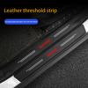 4Pcs Car Door Sill Protector Welcome Pedal Decoration Leather Stickers for Haval Great Wall H6 F7 F7X H2 H9 H3 H5 H1 F5 F9 H4