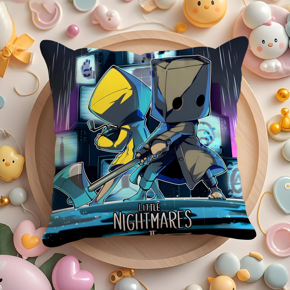 Little Anime N-Nightmares Cushion Cover Home & Car Multi-Scene Pillow Cover - Reversible, Soft & Durable for Daily Use