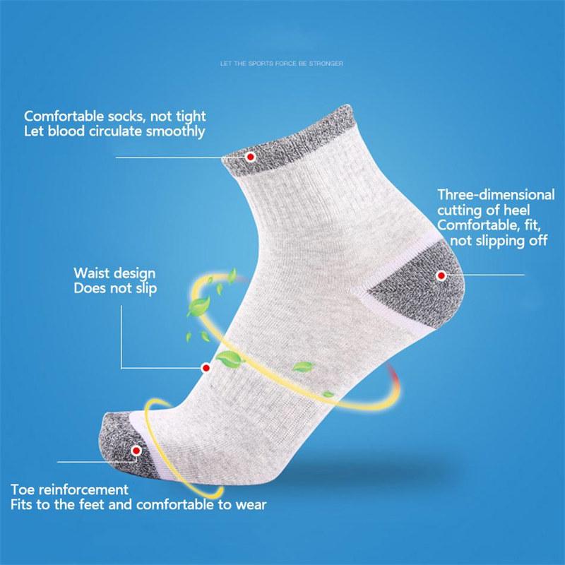 5 Pairs Cotton Men's Socks Casual Breathable Socks Durable Walking Hiking Crew Sock for Man Men Male Outdoor Sports Socks