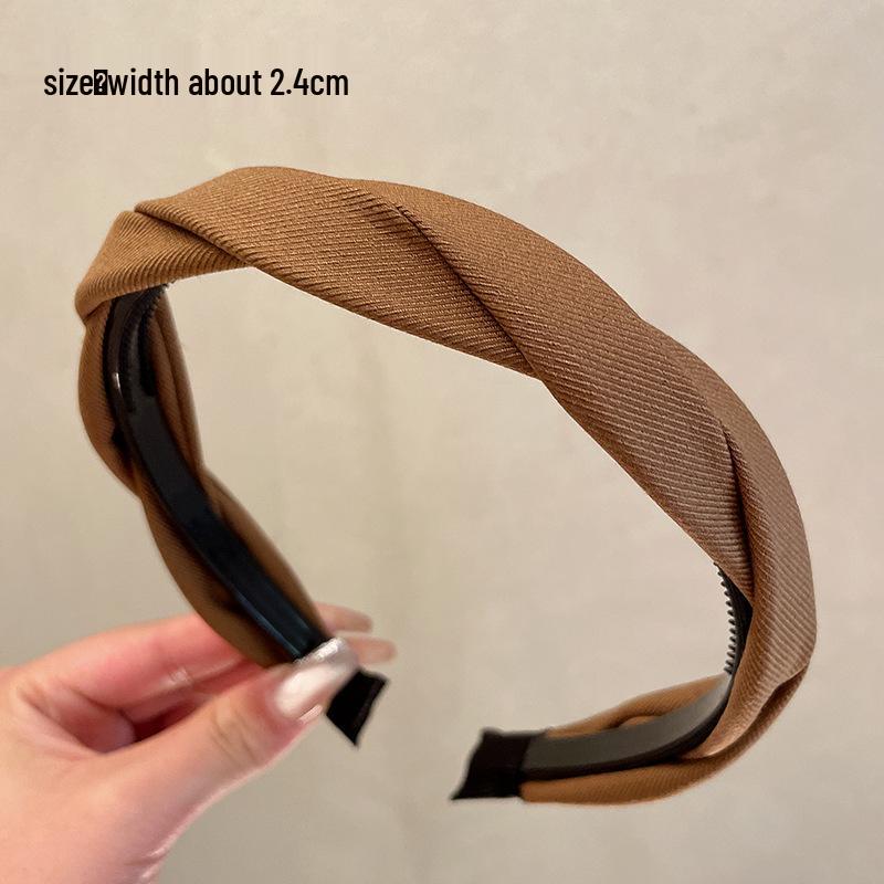 Women's 2024 Non-Slip Headband: Wide Edge with Teeth, Simple Hairpin for Face Washing