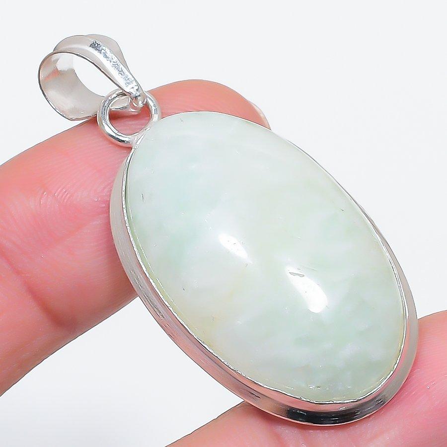 Natural Moonstone Gemstone 925 Sterling Silver Jewelry Pendant 1.97" C7s34
