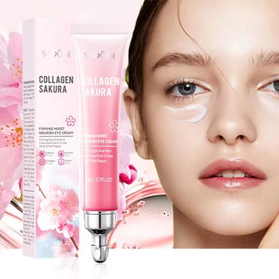 SADOER Sakura Eye Cream Anti Dark Circles Removal Eyes Bags Anti-aging Moisturizing Eye Creams Beauty Eyes Skin Care