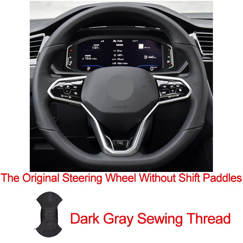 Hand Sew Car Steering Wheel Cover For Volkswagen VW Golf 8 MK8 GTI Golf GTE 2020 2026 Braid On the Steering Wheel Car Protector