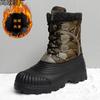 High Top Snow Boots Men's Outdoor Fleece Warm Thickened Cotton Boots Winter Martin Boots