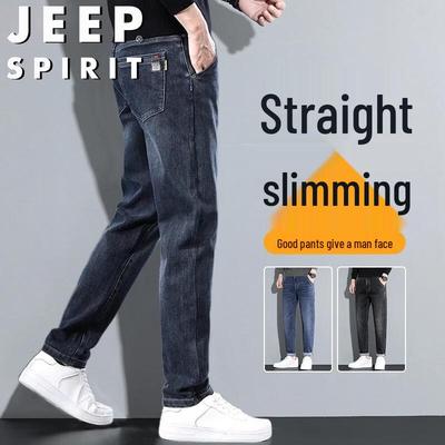 JEEP SPIRIT Men's Straight Fit Elastic Jeans