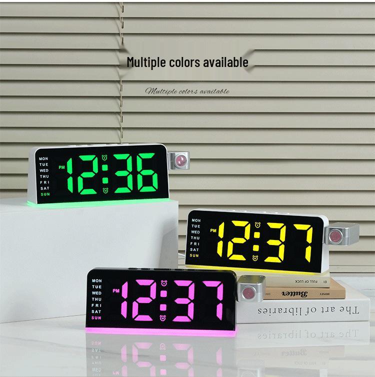 Cross-Border Bestseller: GH9019 LED Ambient Projection Alarm Clock