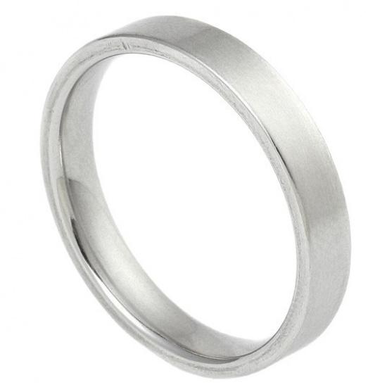 Halsband Armband i Rostfritt Stål Platt Enkelt Ring Lätt Lyx Minimalistisk Stil Titanstål Smyckesset Grossist