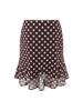 American Style Polka Dot V-Neck Camisole & High-Waisted Skirt Two-Piece Set