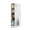 Ultra-Narrow Multi-Layer Crevice Storage Cabinet for Bathroom or Kitchen