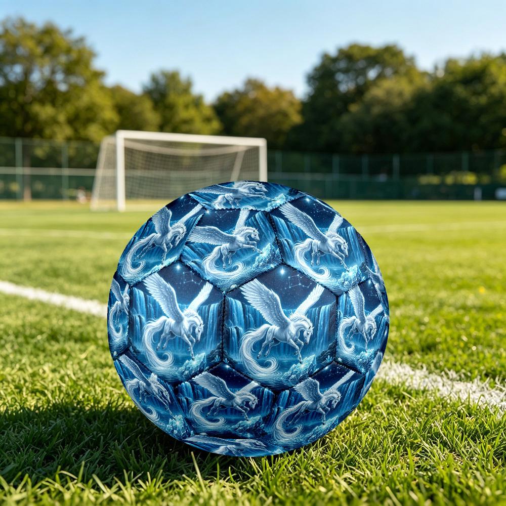 1pc Pegasus Waterfall Night Durable Size 5 Soccer Ball Professional Match Training Football Indoor &Outdoor Sports Ball p60136