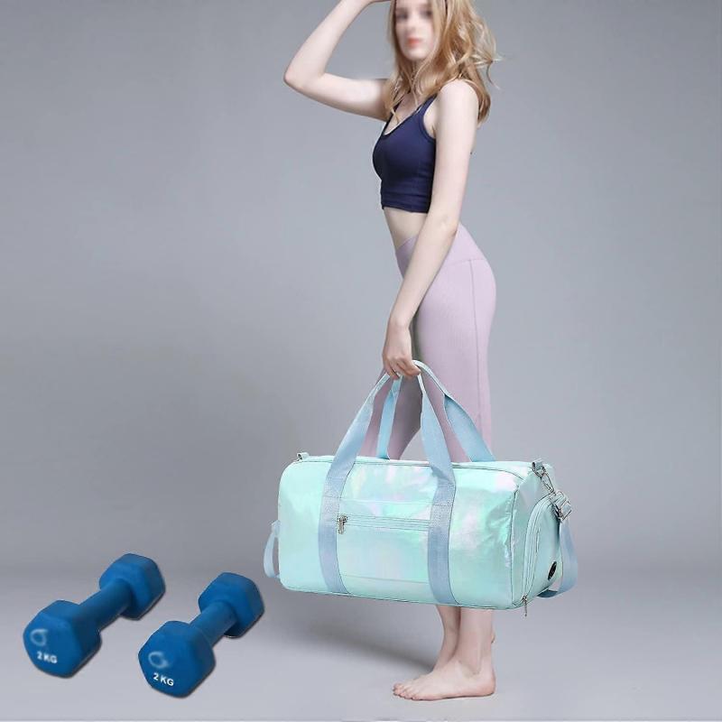 Foldable Travel Bag For Gym And Sports Use Collapsible Travel Duffel Bag Compact Sports Tote
