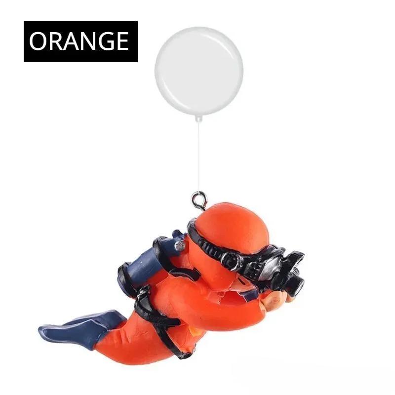Cute Mini Aquarium Decoration Diver Figures Fish Tank Aquarium Ornaments Fish Tank Floating Ornaments