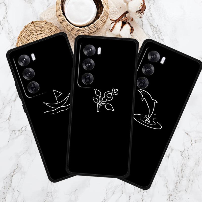 Reno 12 Pro 5G Personalized Black TPU Soft Pattern Phone Case