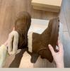 Thick-soled heightening snow boots for women's new winter piled and thickened thermal cotton shoes for women with short boots