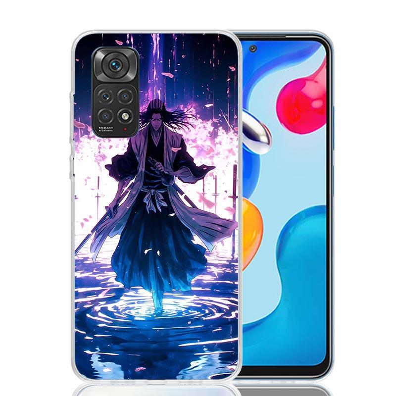 Bleach Kuchiki Byakuya Phone Case For Xiaomi Redmi Note 15 14 13 12S 12 Pro Plus 11S 11E 11 11T 10S 10 Art Soft Pattern Cover Re
