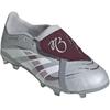 Adidas Jude Bellingham X Predator 24 League Foldover Tongue FG MG K Chrome Dream Kids Sneakers Silver Silver-Metallic Legacy-Burgundy JQ2902