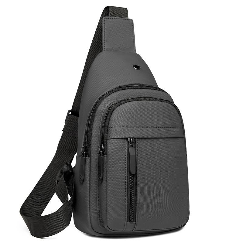 Trendy Fashion Versatile Multi-compartment Breast Bag Men's Business Commuter Messenger Bag Outdoor Sports and Leisure Shoulder Bag