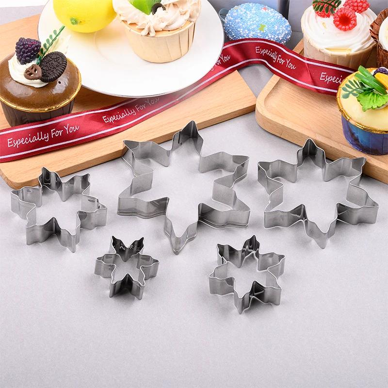 5PCS Heart Shaped Cookie Cutter Set Molds for Valentines Day Cake Baking Tools Stainless Steel Heart Cutter Valentine's Day Gift