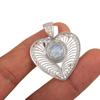 Milky Opal  Gemstone 925 Sterling Silver Jewelry Handmade Pendant 1.4" For Women CP-15-14