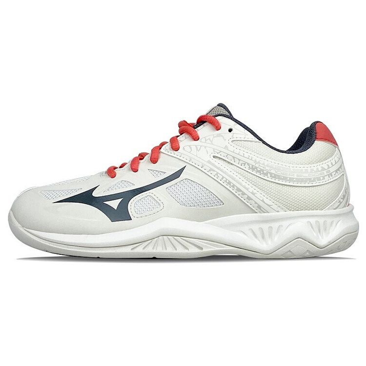 Mizuno Thunder Blade Low Cut Badminton Shoes Women Shoes Gray Red V1GC197055