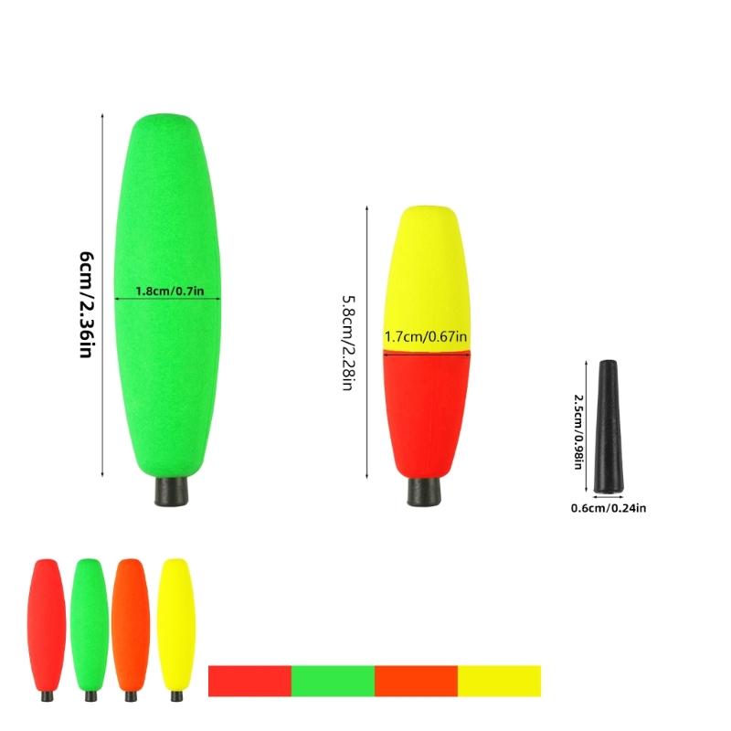 Fishing Foams Bobbers Rig Fishing Corks Fishing Bobbers with Pipe Plug