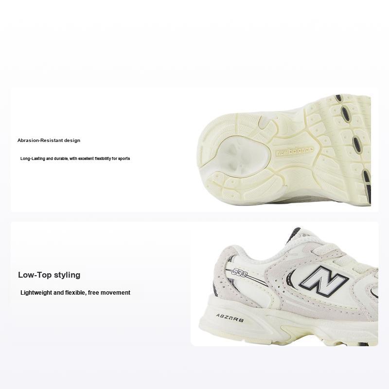 New Balance Bungee Durable Low-Top Walking Shoes Baby Shoes Off-White IZ530CT