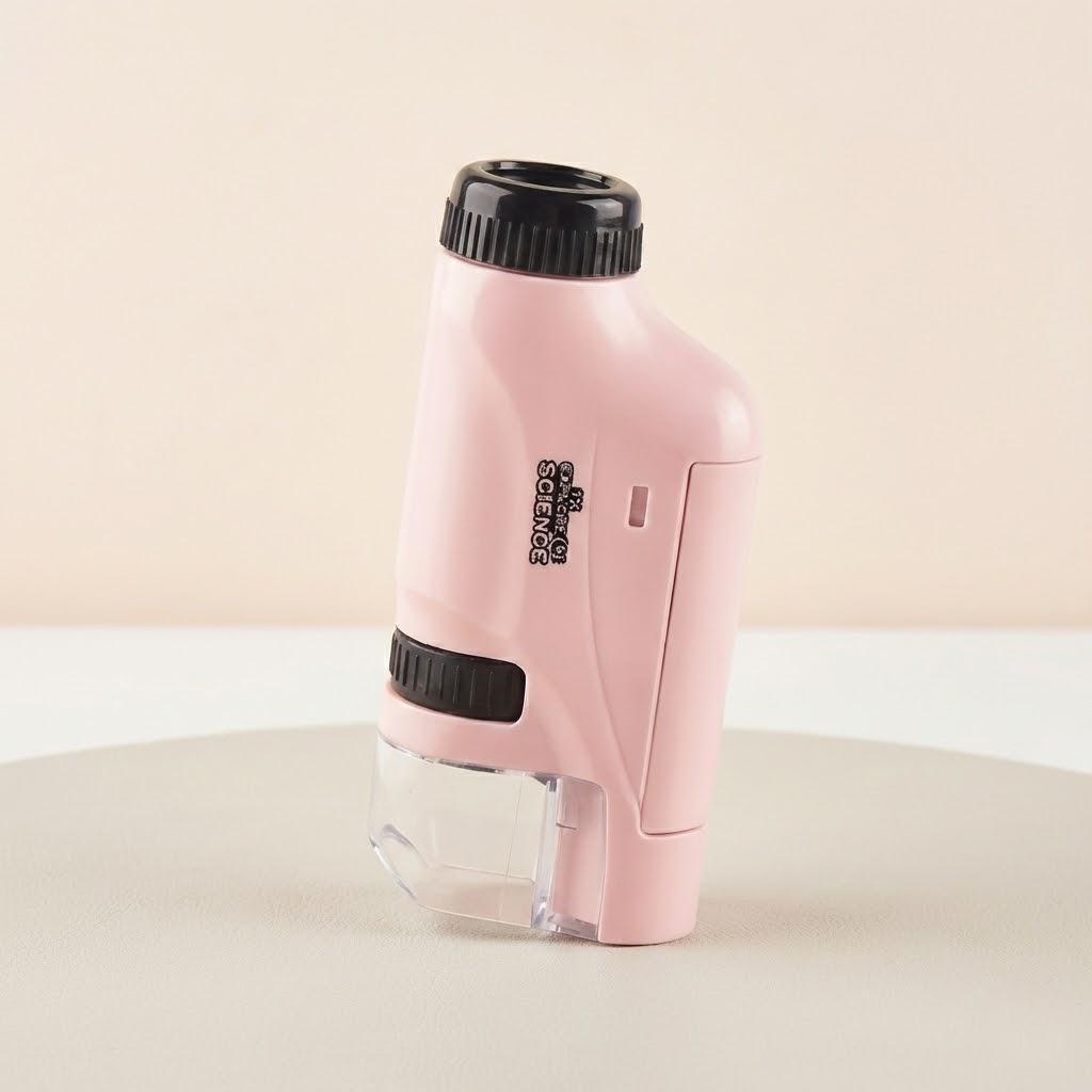 Portable Handheld Microscope 60X 100X Magnification Optical Lens for Scientific Observation and Experiments