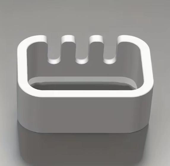 White Bathroom Toothbrush Storage Holder, 1pc Single Base Design Fits Three Toothbrush Heads, Neat Washroom Organizer