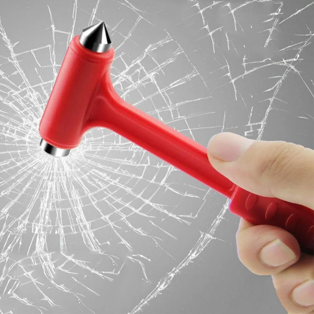 2 In1 Car Safety Hammer Window Breaker Seat Belt Cutter Multifunction Emergency Escape Tool Automobile Safety Life-saving Hammer