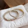 Chinese-Style Retro Colored Enamel Bracelets For Women Flower Pattern Traditional Techniques Luxury Jewelry Gift