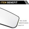1 Pcs Mirror Glass Replacement for Ford F-250 F-350 Super Duty 2017-2024 Under Right Side W/Backing Plate White No.FL3Z17K707K