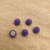 10pcs/lot Beautiful Pile Coating Buttons 10mm Small Mushroom Plastic Shank Button Winter Clothes Sewing Accessories