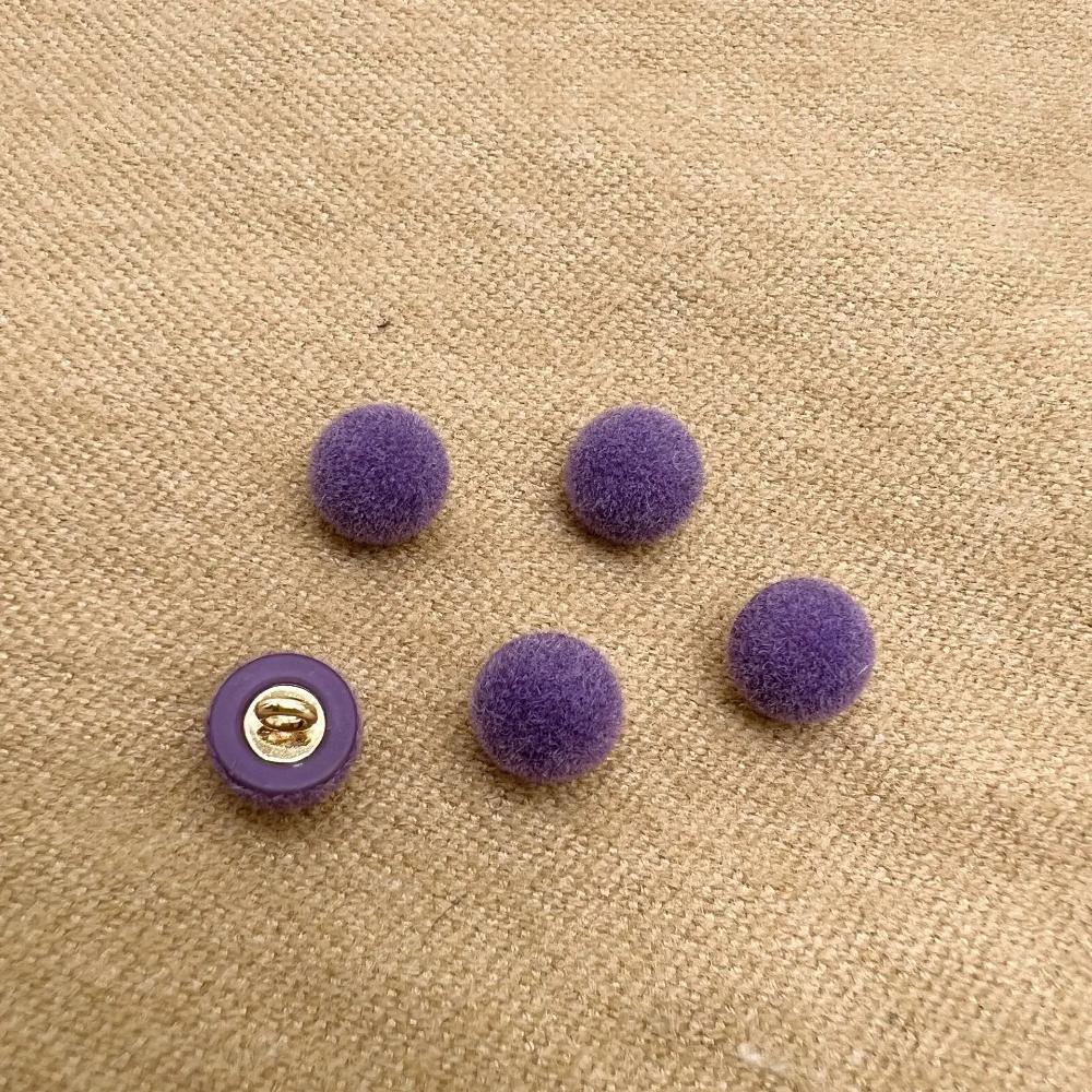 10pcs/lot Beautiful Pile Coating Buttons 10mm Small Mushroom Plastic Shank Button Winter Clothes Sewing Accessories