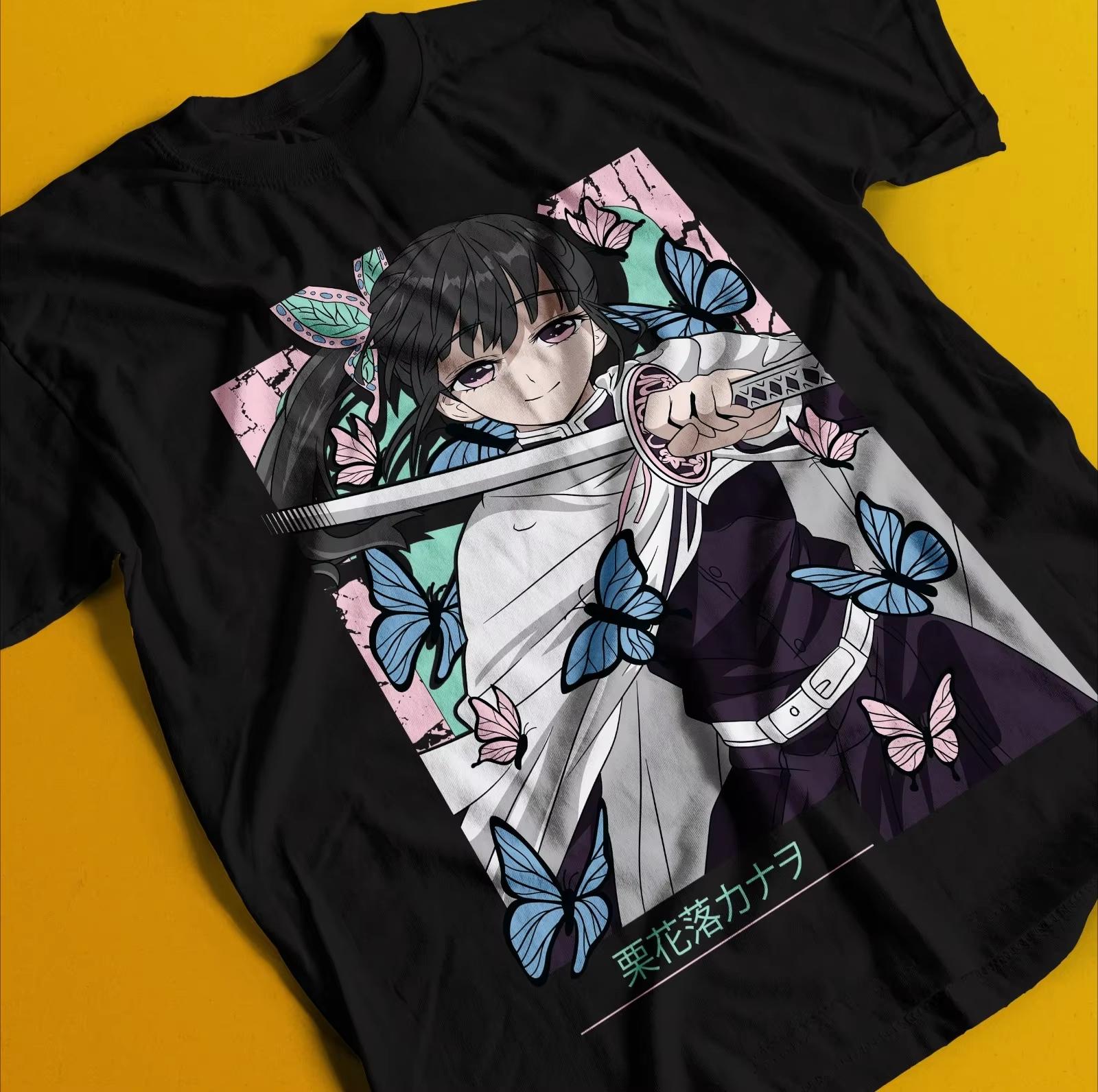 

Demon Slayer Anime Kochou Shinobu Printed Tshirt Unisexs and Womens Tshirt Unisexs Top Sports Tshirt Unisexs Tshirt Summer Tee S