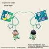Crayon Shin-chan Cute Cartoon Pendant Keychain Plush Toy Backpack Charm