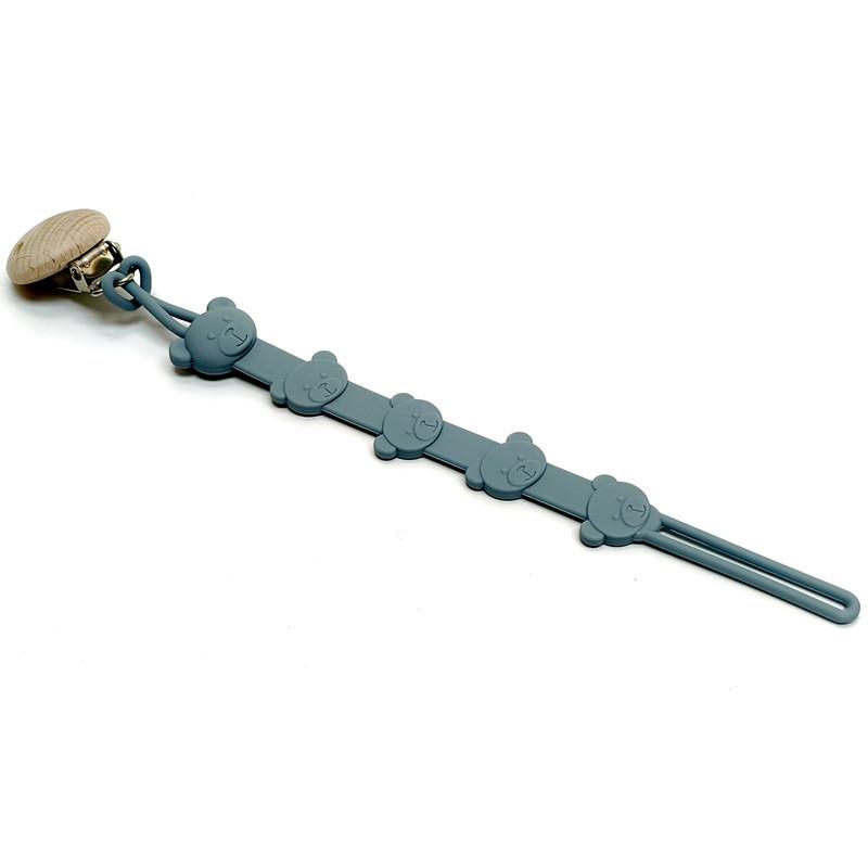 One Pacifier Chain Baby Teether Pacifier Lanyard Chain Teether Chain Anti-Loss Rope Silicone Pacifier Chain Clip