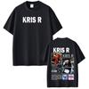 Rapper Kris R Album Tour Print Tshirt Unisex Women Vintage Tshirts Shortsleeved Loose Casual Cotton Hiphop Oversized Tshirts