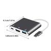 Type C to HDMIs Converter USB C to HDMIs Adapter for 4K Video Output and Fast Charging Supports for Devices Type C Hubs