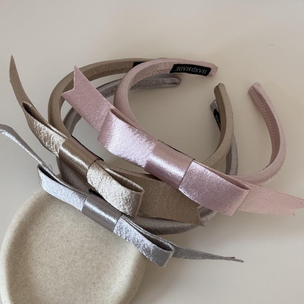 Thin Bow Headband Non-Slip Women Hairband Elegant Balletcore Hair Band  Student