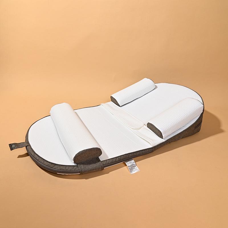 Pernă de poziționare anti-cap plat pentru bebeluși, pentru dormit pe lateral și prevenirea refluxului de lapte