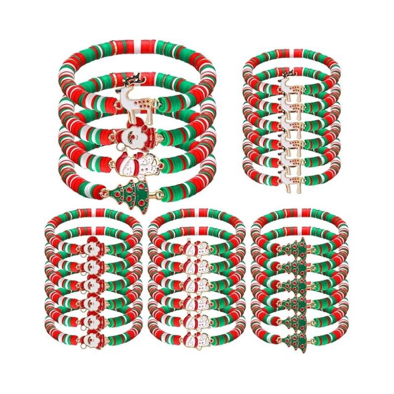 JYL TS Bracelet Christmas Stackable  Festive Elements Invites Holiday Blessings