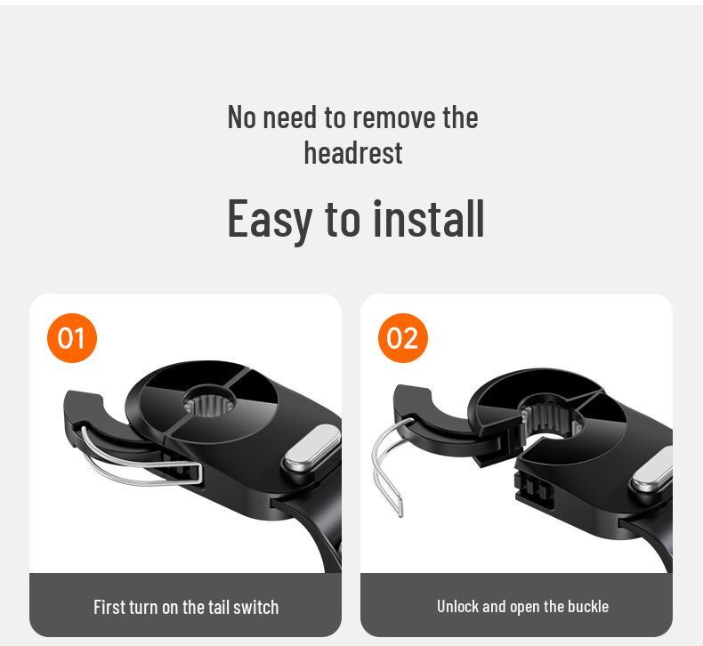 Multifunctional Rotatable Car Backseat Double Hook