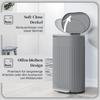 30L Metal Kitchen Bin, with Soft-Close Lid - Grey