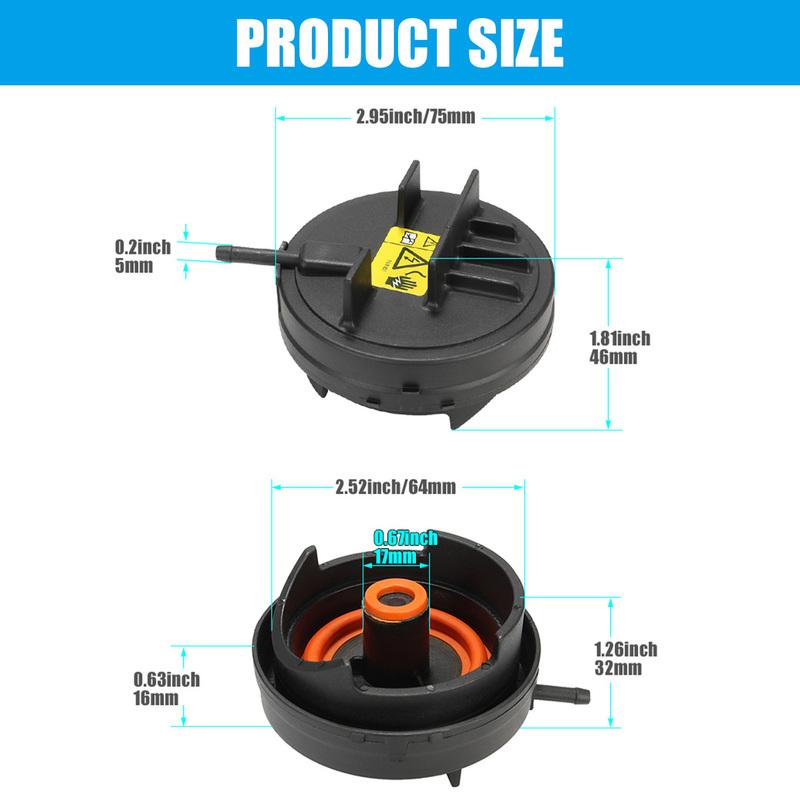 1/2PCS PCV Valve Cover  11127552281 For 06-13 BMW 128I 328I 328Xi 528I 528Xi X3 X5 Z4 N52 2.0L-3.0L E90 E91 E70 Car Accessories