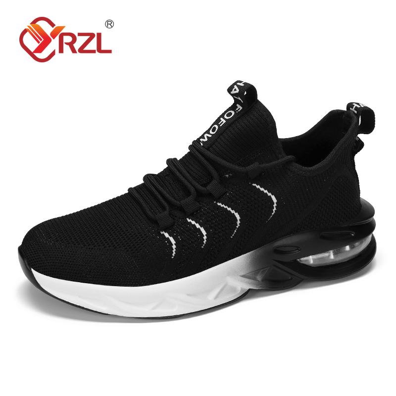 

Мужские спортивные беговые черные кроссовки для джоггинга повседневные кроссовки белые для улицы дышащая сетка воздушная подушка теннисные кроссовки мужские 39 чёрный