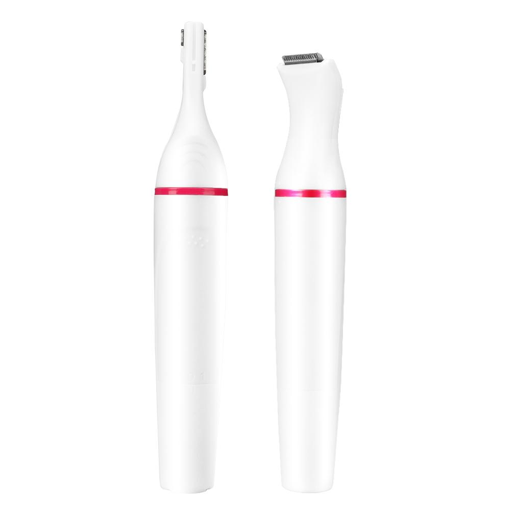 4 in 1 Electric Women Hair Shaver Eyebrow Nose Bikini Hair Trimmer Battery Not Included